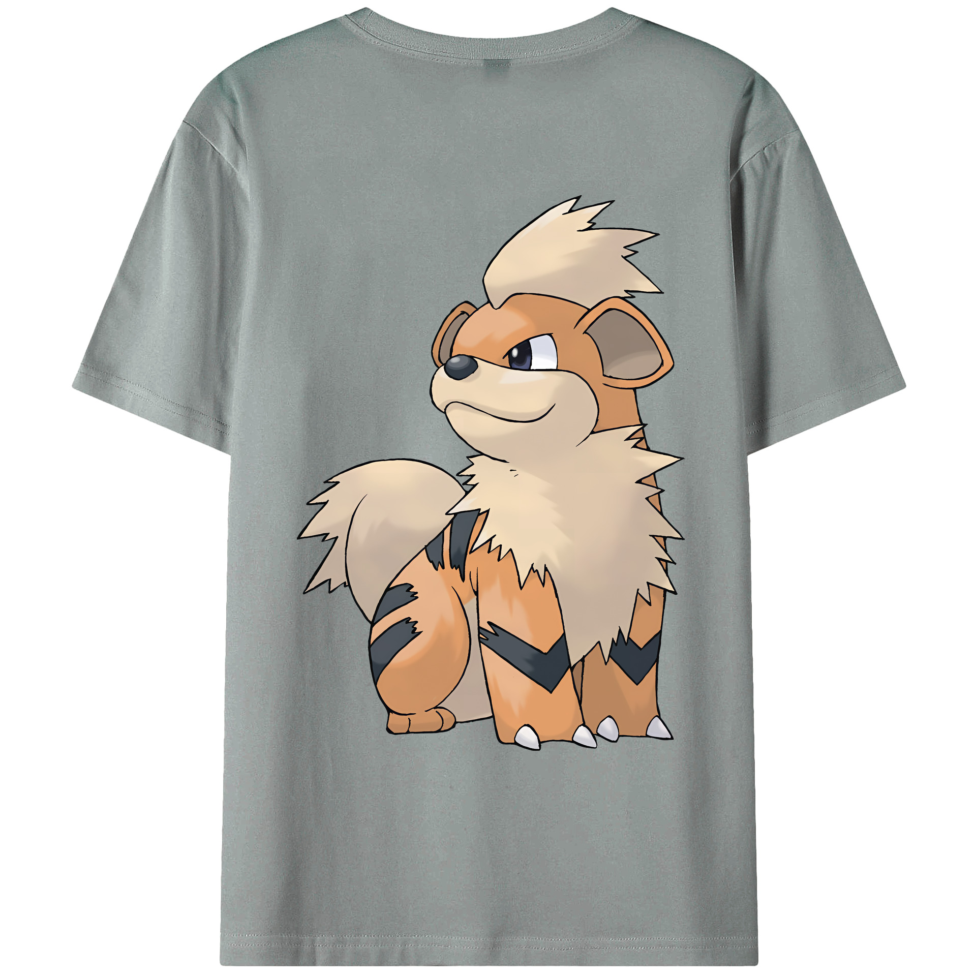 （画像用） ポケットモンスター Pokémon 綿100％ メンズ半袖Tシャツ（バックプリント） 通気性